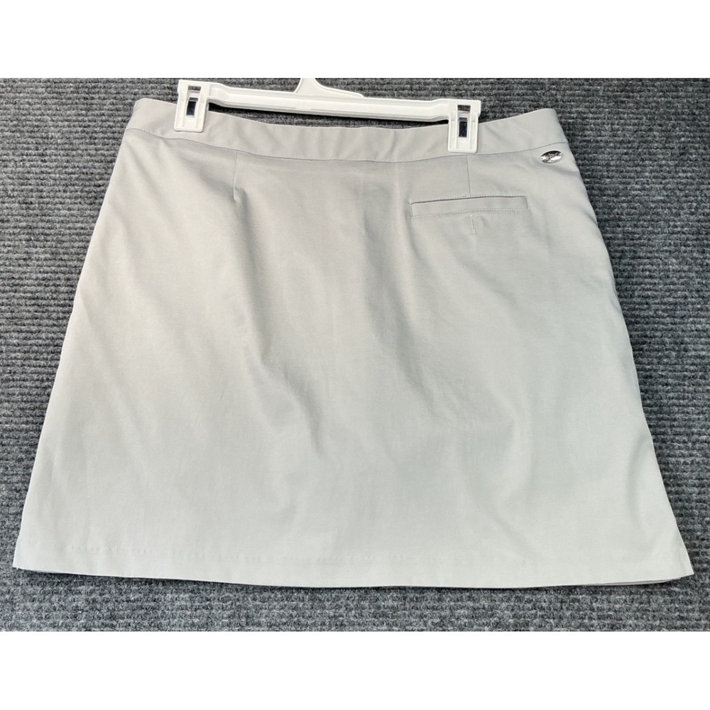 Greg Norman Perfect Fit Golf Skort Womens 10 Light Gray PreLoved